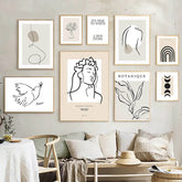 Affiches sur toile minimalistes